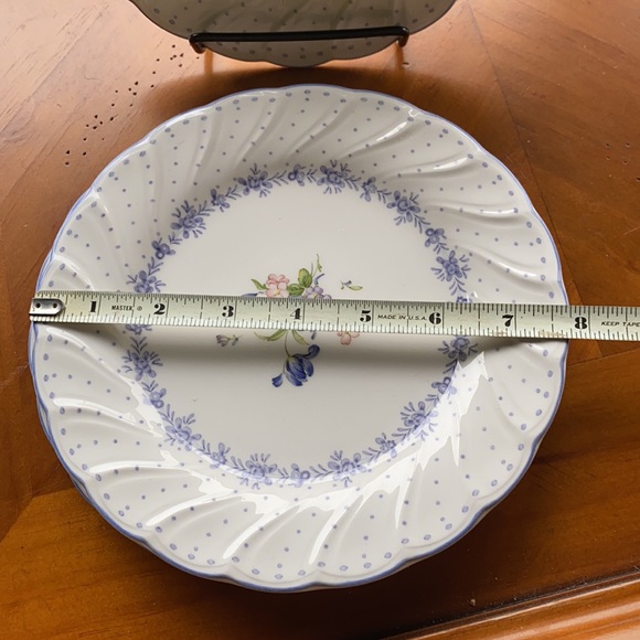 3 Blue Peony Nikko Tableware appetizer plates - Picture 5 of 5